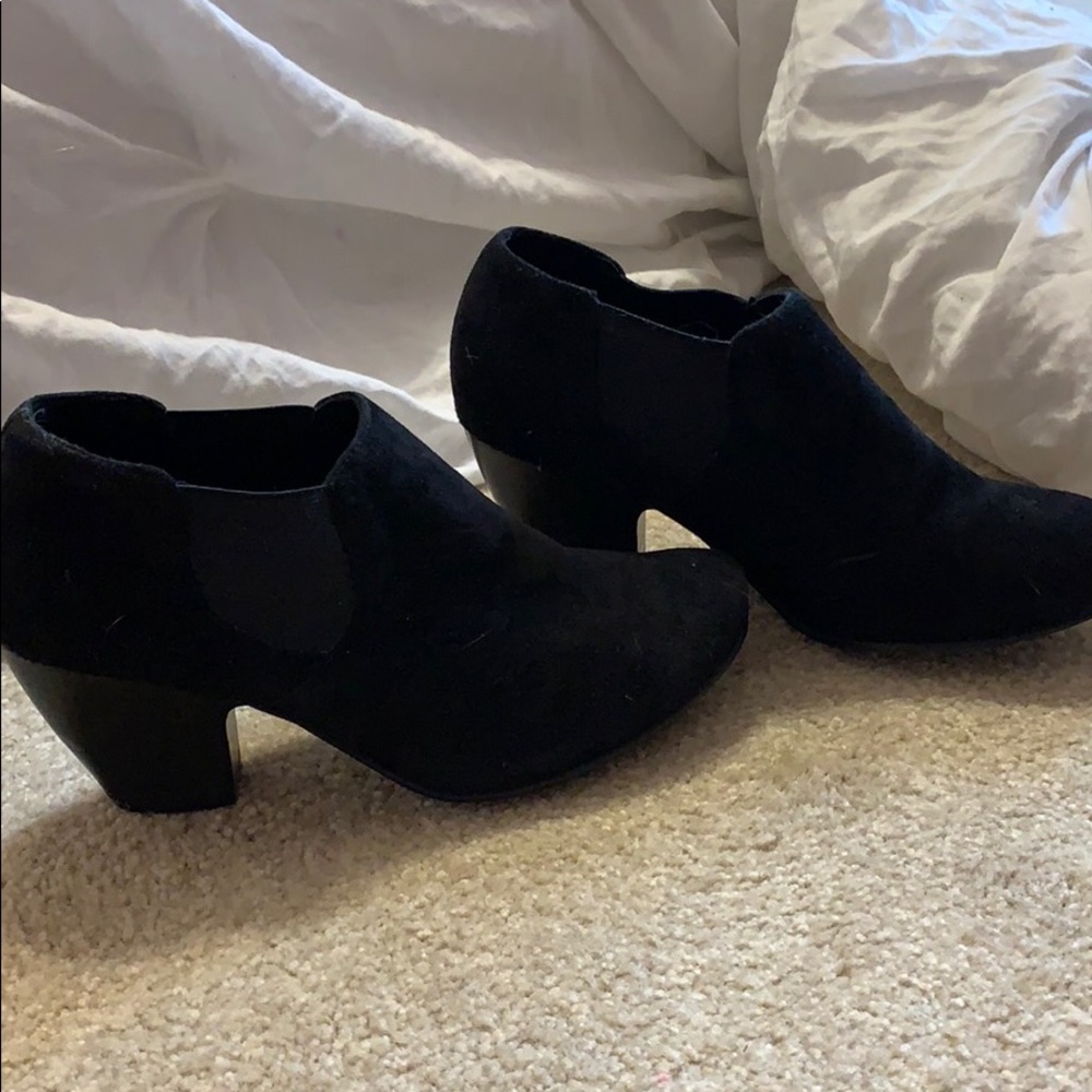 Black Booty with Small Heel